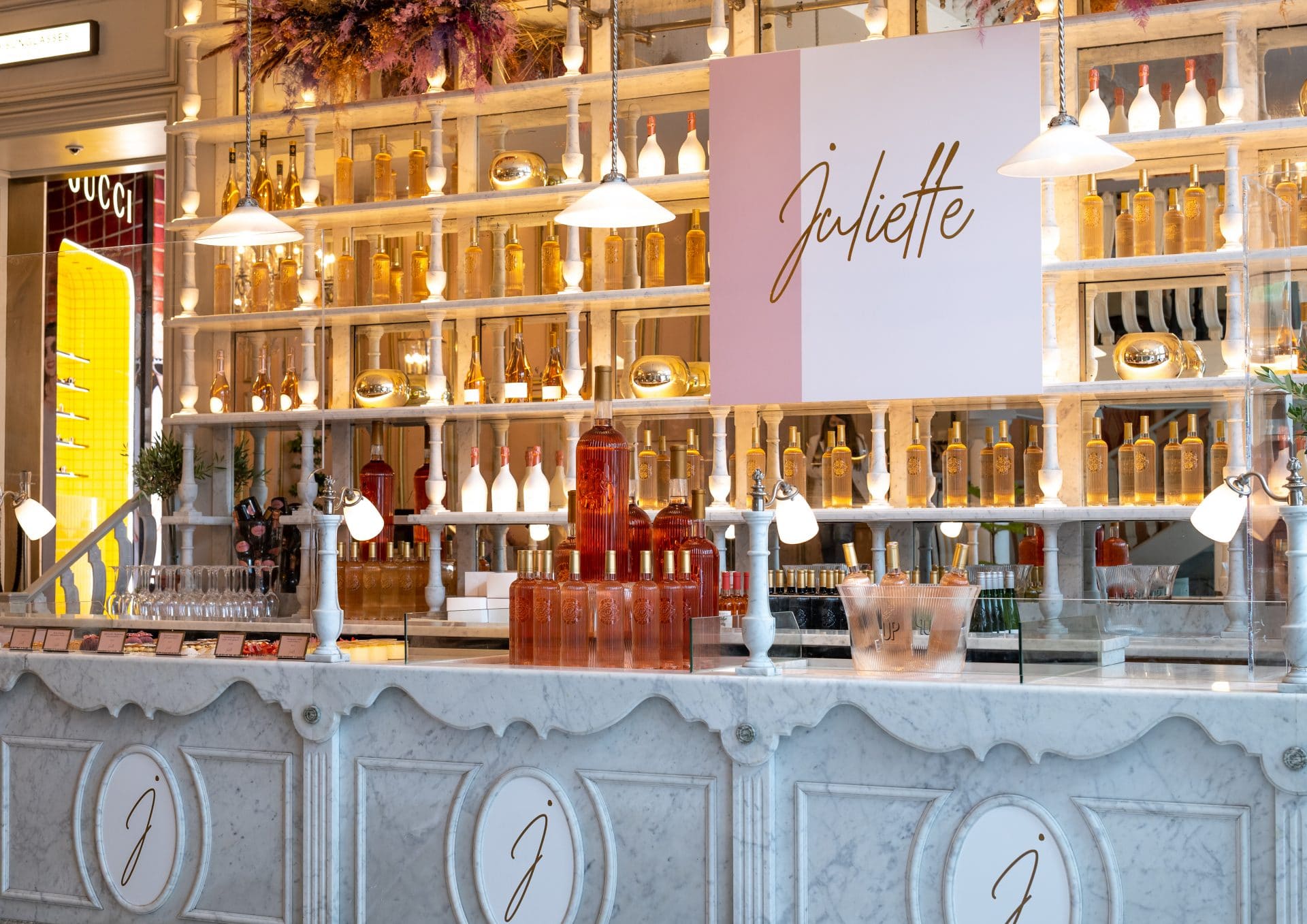 Juliette Knightsbridge, Exclusive cafe in Harrods, Knightsbridge